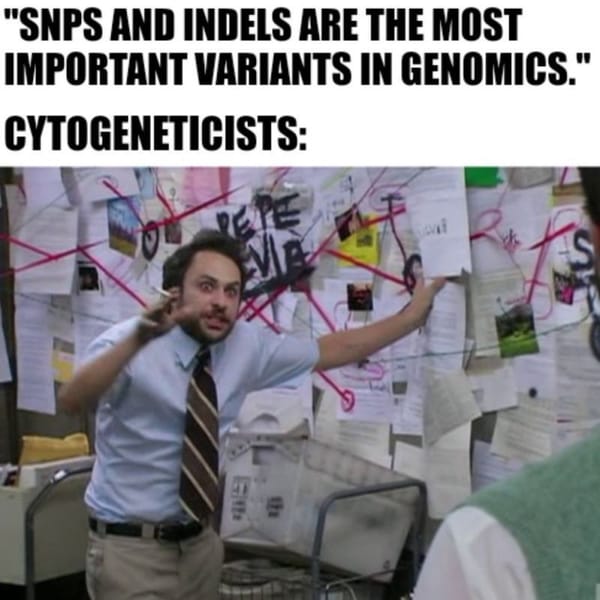 Karyotypes? FISH? Arrays? What is this, the 20th century???